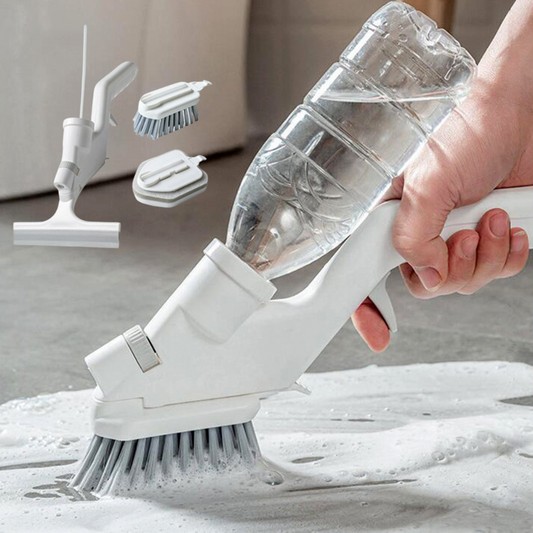EasyClean Bathroom Tile Brush with Built-in Soap Dispenser - Fesara