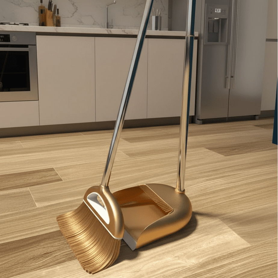 Easy Sweep Broom and Dustpan Floor Cleaning Kit - Fesara