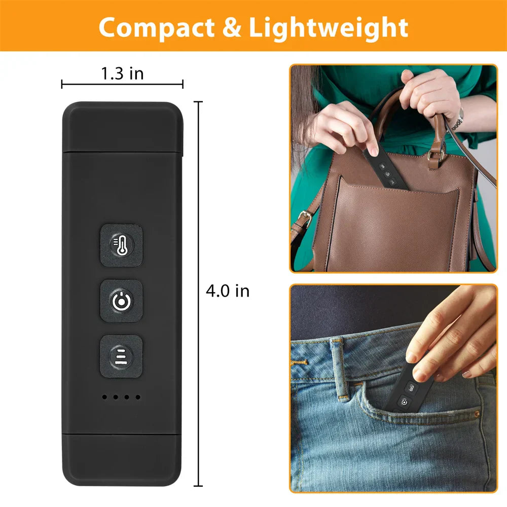 Compact LED Reading Light with Clip and USB Recharge
