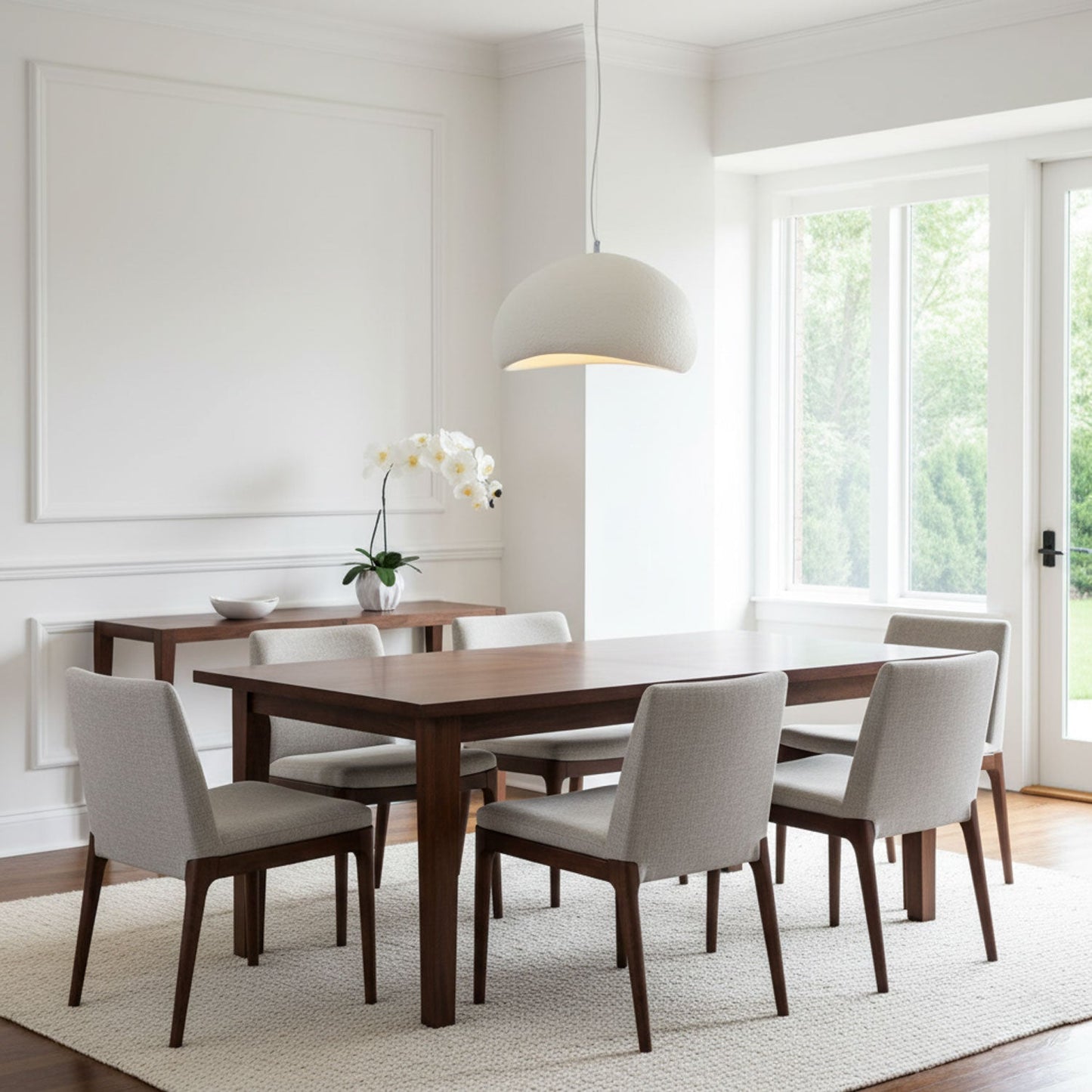 Simple Sleek Glass Pendant Light Fixture