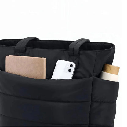 Soft Padded Tote Bag – Women's Lightweight Quilted Handbag