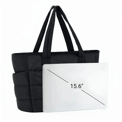 Soft Padded Tote Bag – Women's Lightweight Quilted Handbag