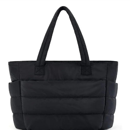 Soft Padded Tote Bag – Women's Lightweight Quilted Handbag - Fesara