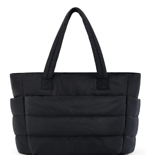 Soft Padded Tote Bag – Women's Lightweight Quilted Handbag - Fesara