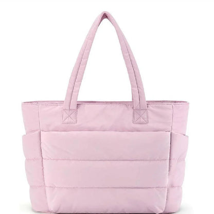 Soft Padded Tote Bag – Women's Lightweight Quilted Handbag
