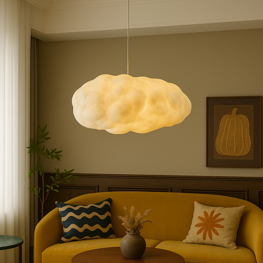 Bright White Cloud Hanging Lamp - Fesara