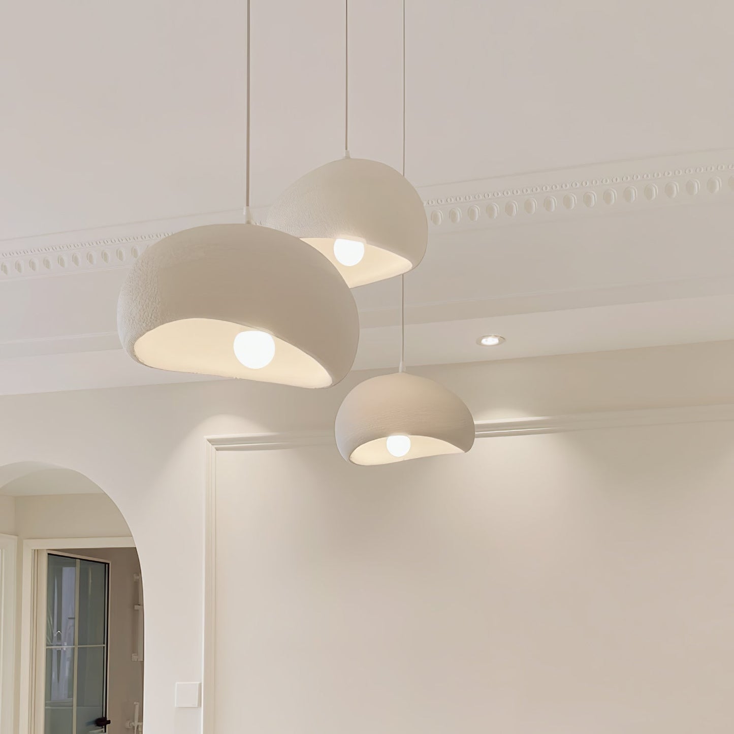 Simple Sleek Glass Pendant Light Fixture