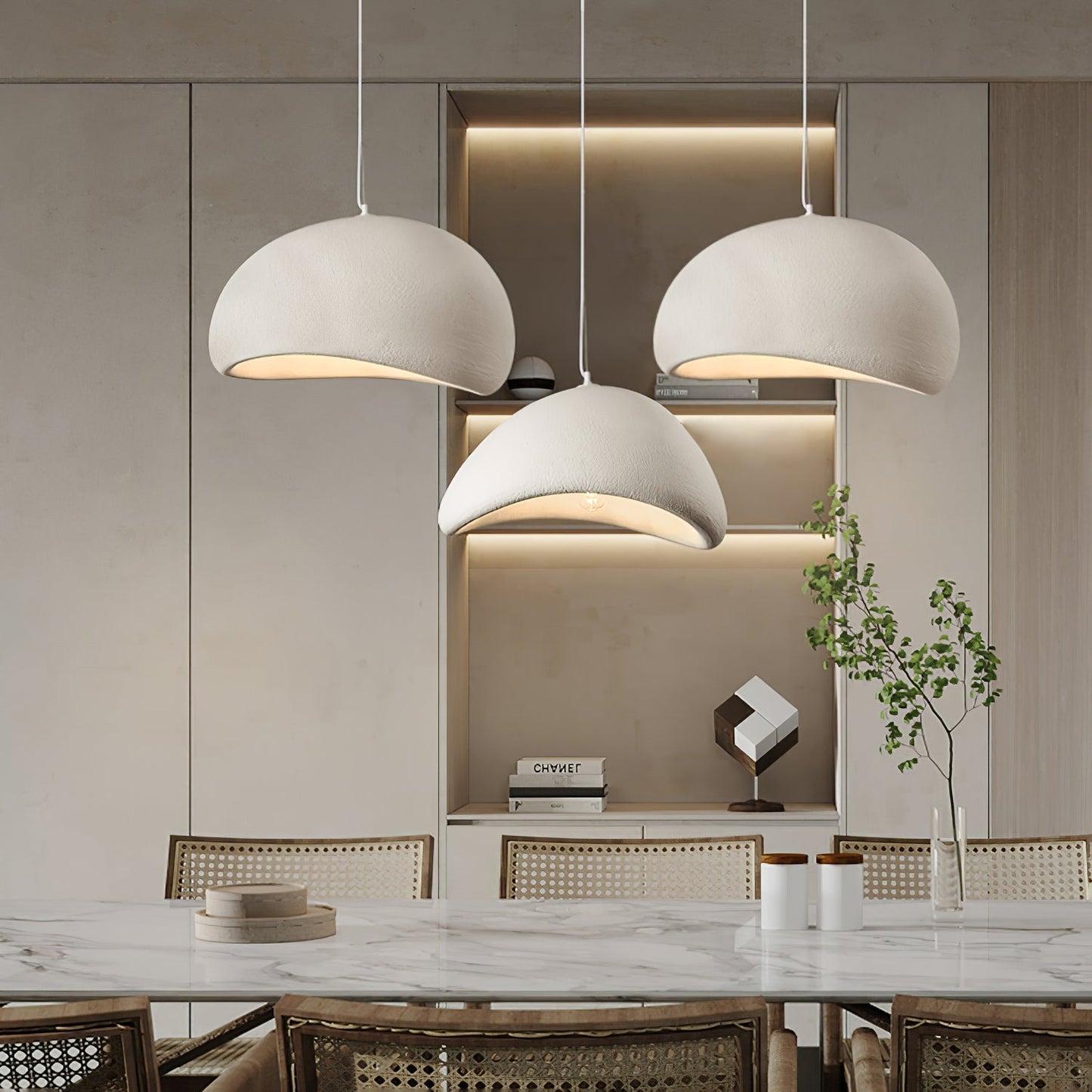 Simple Sleek Glass Pendant Light Fixture