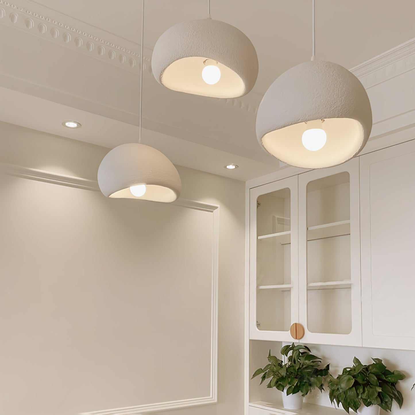 Simple Sleek Glass Pendant Light Fixture
