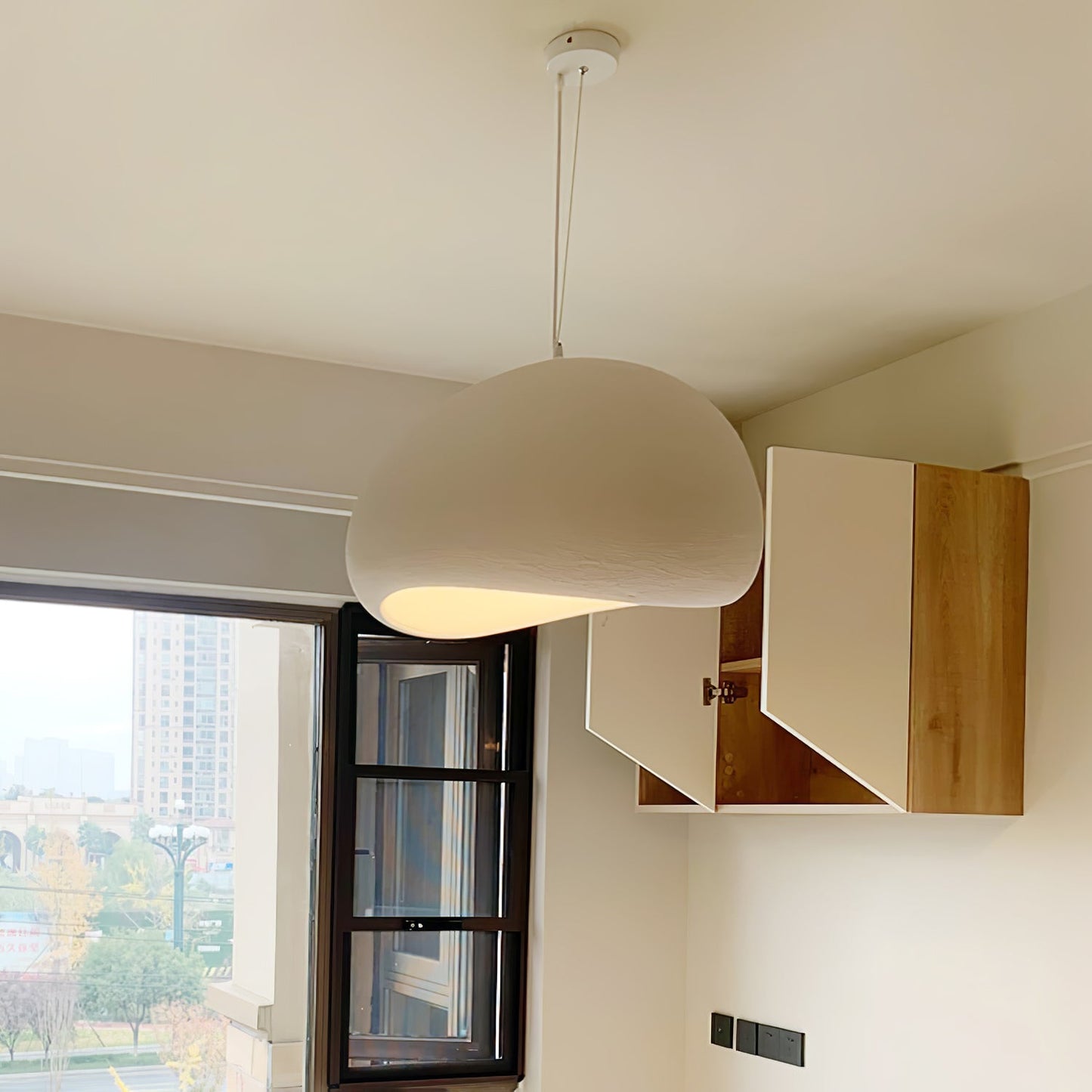 Simple Sleek Glass Pendant Light Fixture