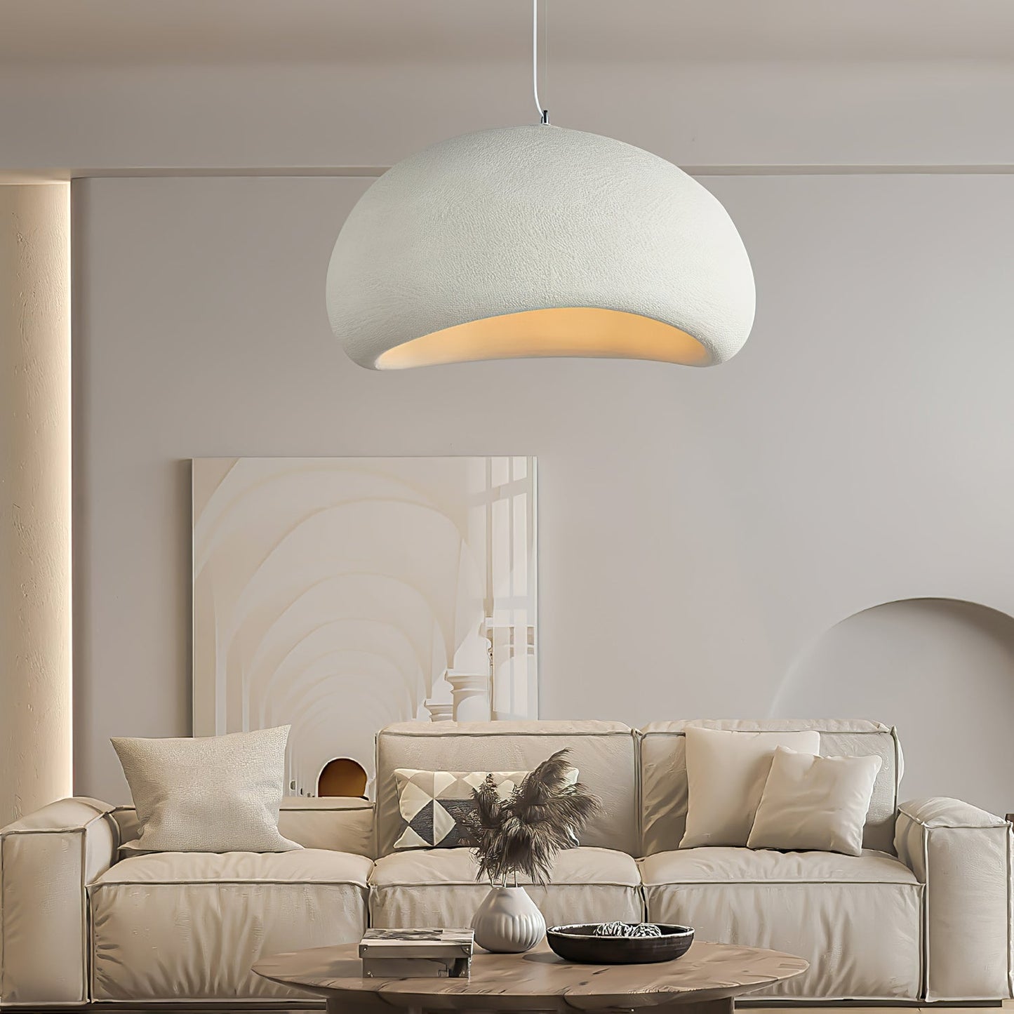 Classic Red Glass Pendant Lamp