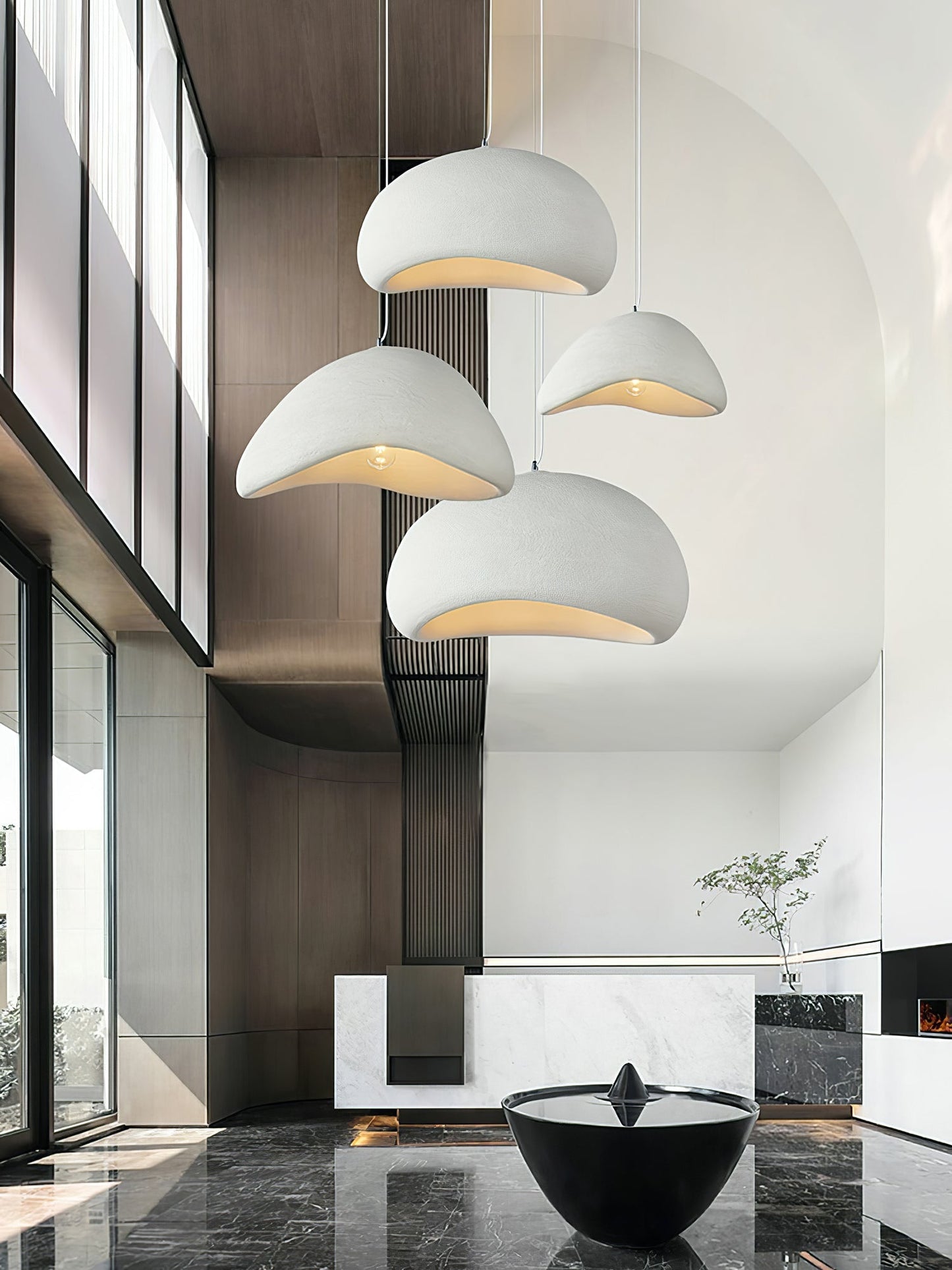 Simple Sleek Glass Pendant Light Fixture
