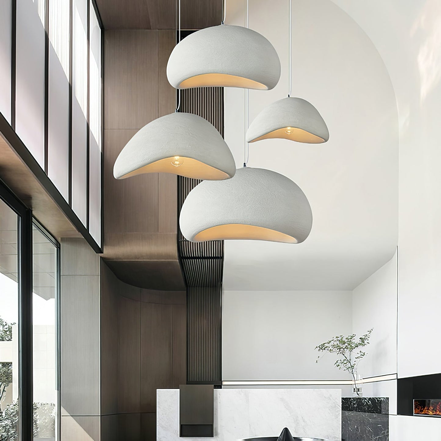 Classic Red Glass Pendant Lamp