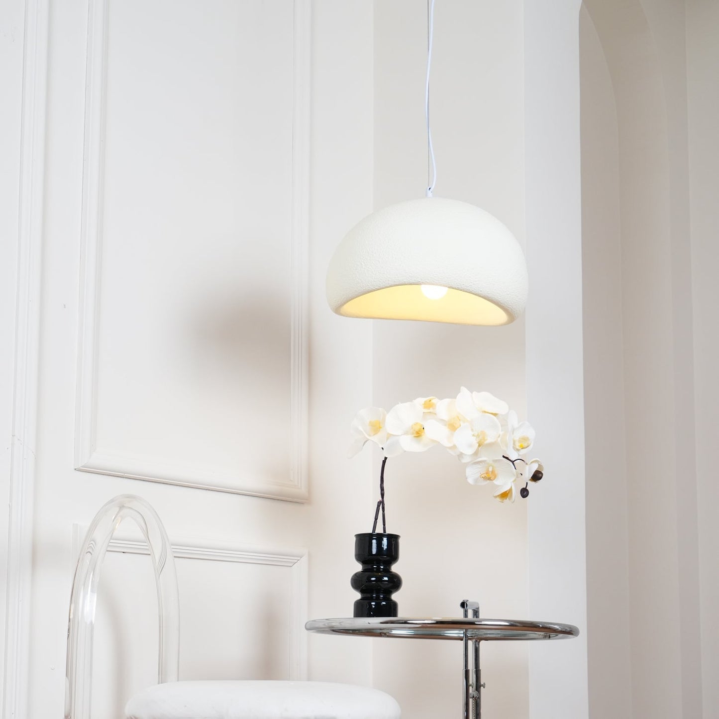 Simple Sleek Glass Pendant Light Fixture