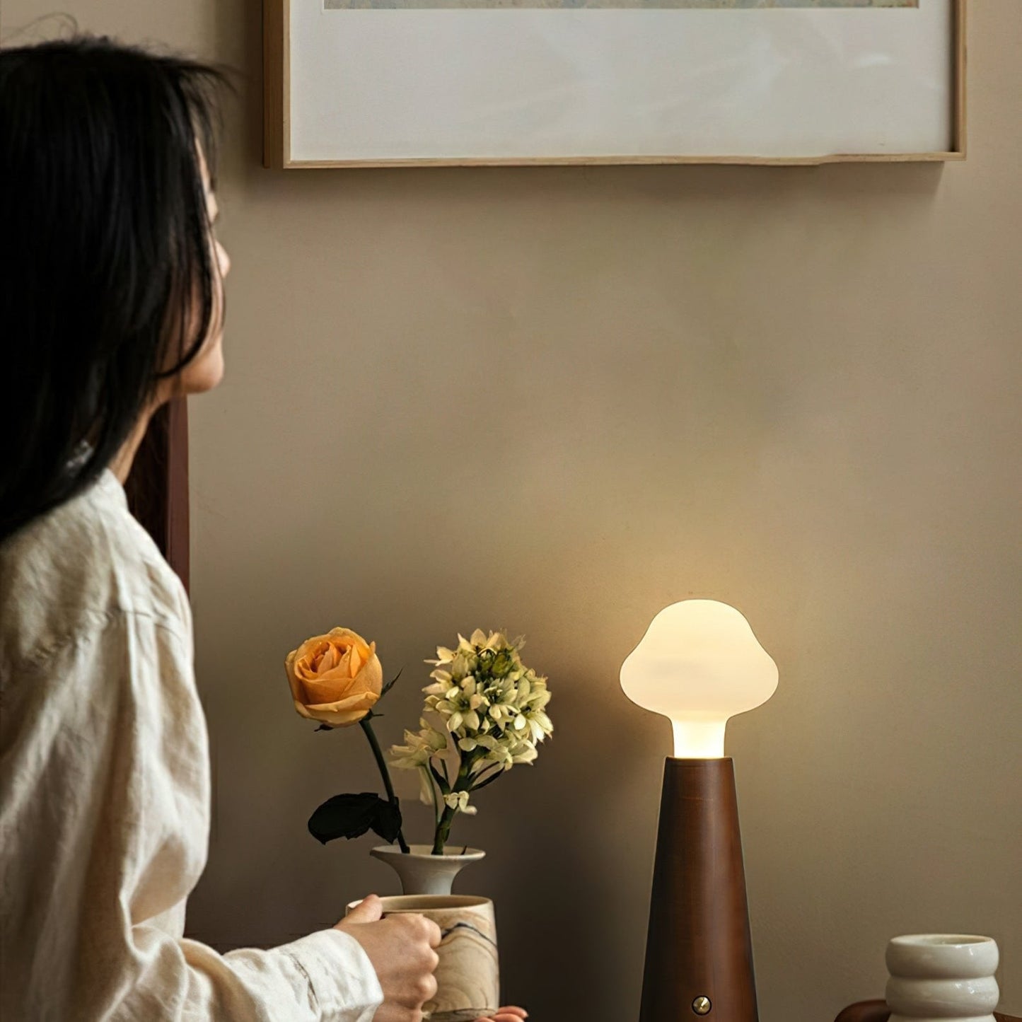 Soft White Cloud Table Lamp