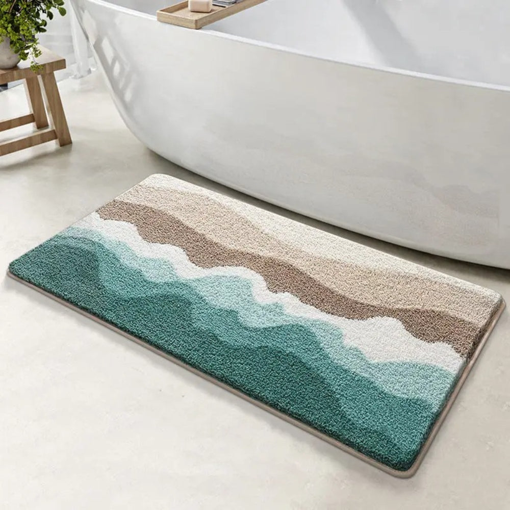 Ocean Blue Anti-Slip Bathroom Mat