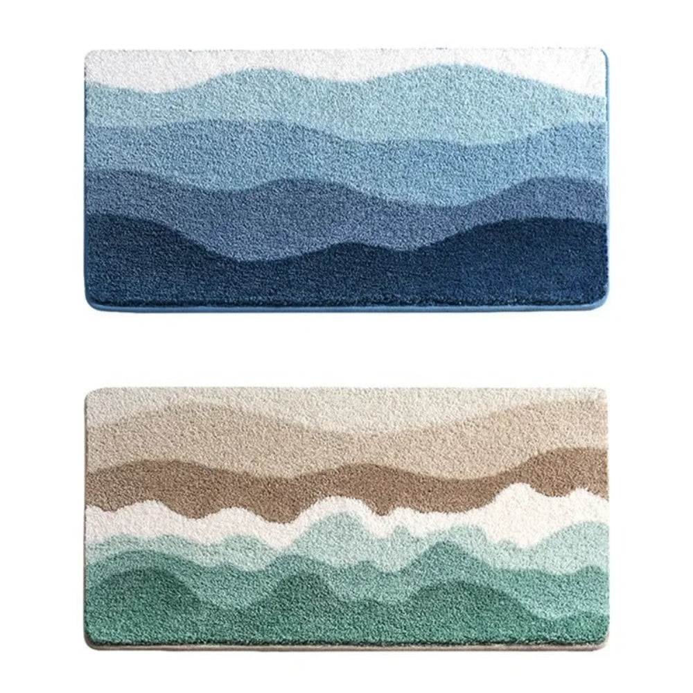 Ocean Blue Anti-Slip Bathroom Mat