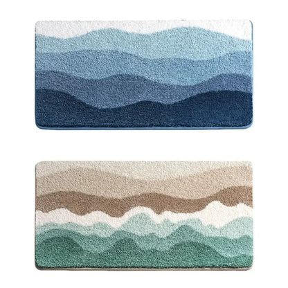 Ocean Blue Anti-Slip Bathroom Mat