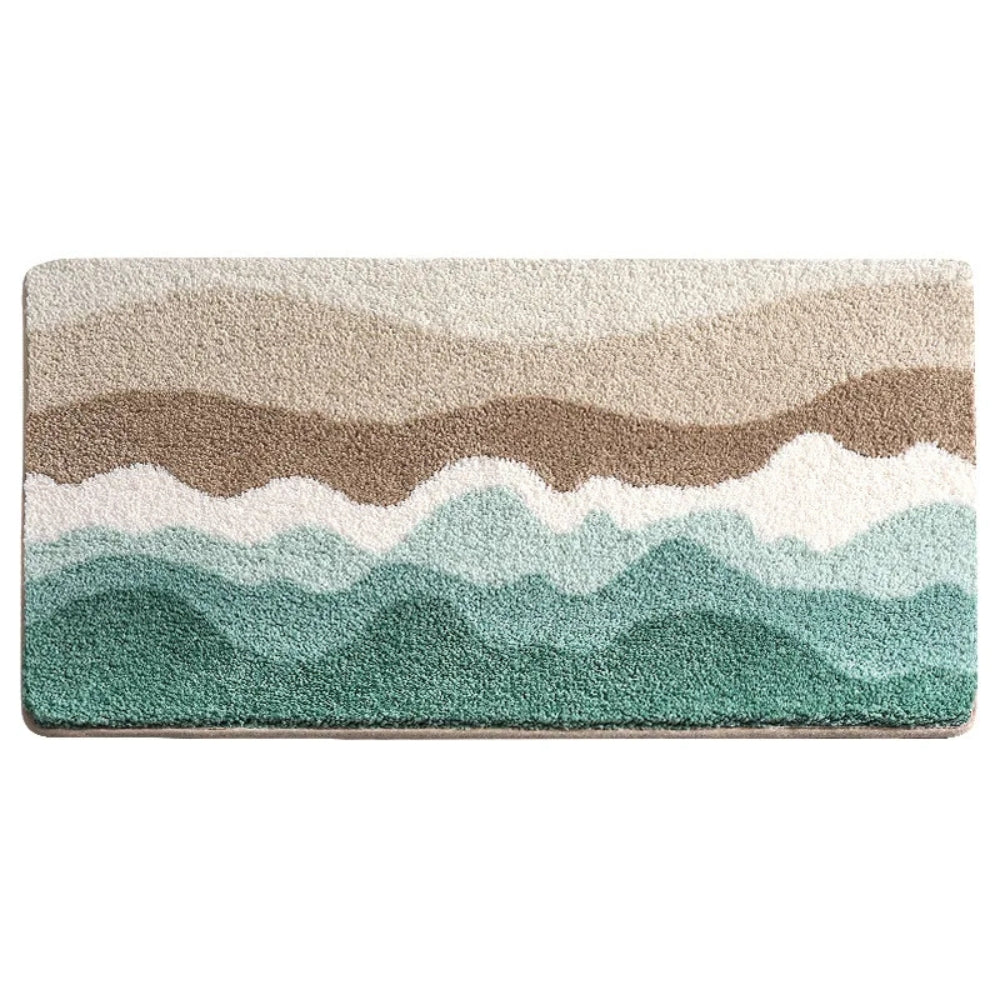 Ocean Blue Anti-Slip Bathroom Mat