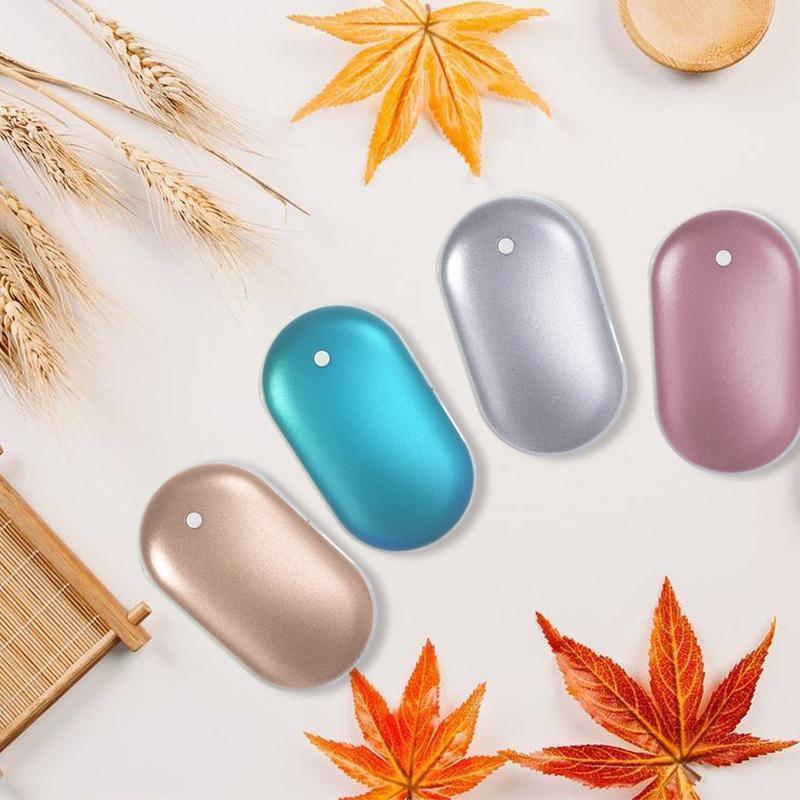 Portable Fast Hand Warmer Power Bank with USB-C