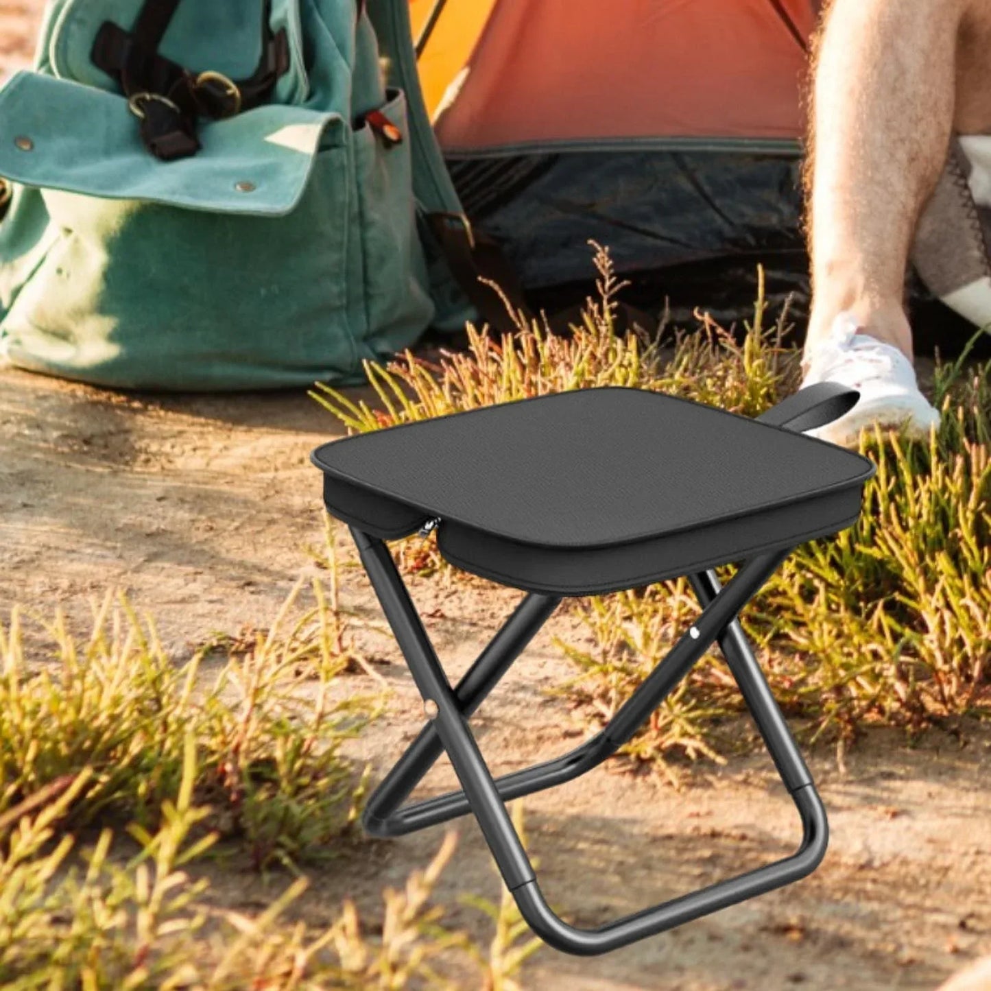 Collapsible Outdoor Camping Chair with Strong Metal Frame