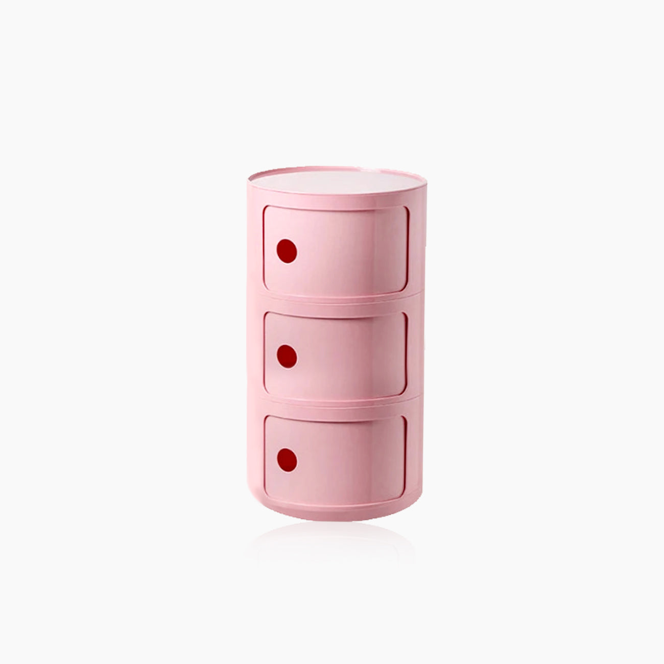 Round Accent Table with Storage and Shelf