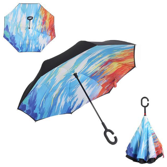 Windproof Automatic Folding Rain Umbrella