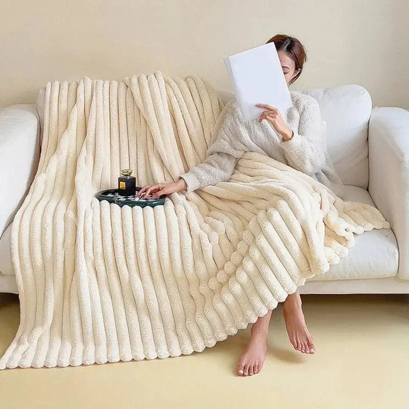 Fesara | Super Soft Fleece Blanket Warm Throw - Fesara