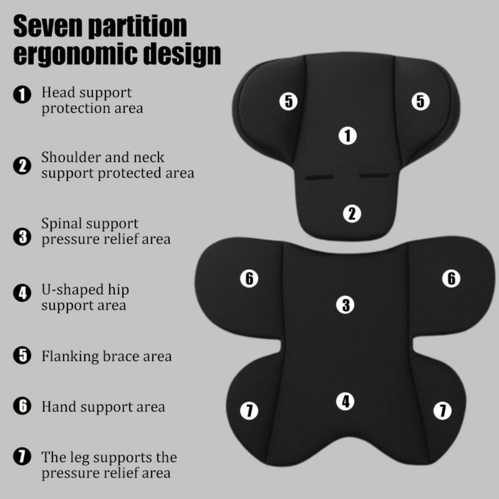 ComfortWave | Cozy Breathable Car Seat Cushion Set for Children 6