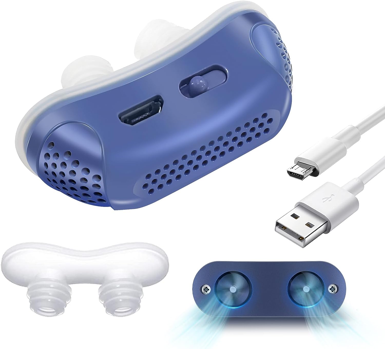 Compact CPAP Device for Sleep Apnea Relief – No Mask, Quiet Operation, Lightweight, USB Rechargeable 7