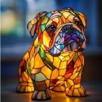 Simple Designer Pet Theme Table Lamp