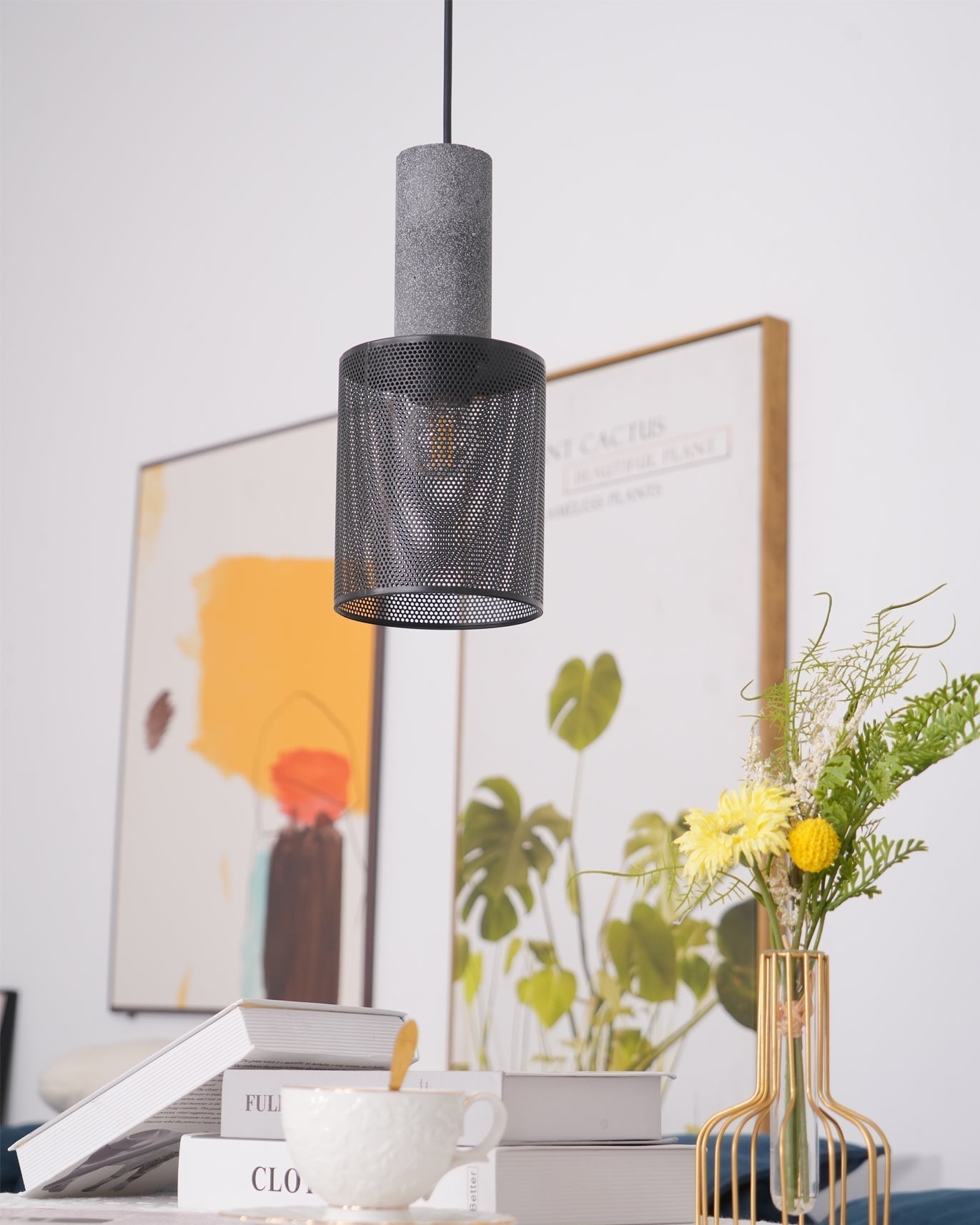 Simple Metal Hanging Pendant Light