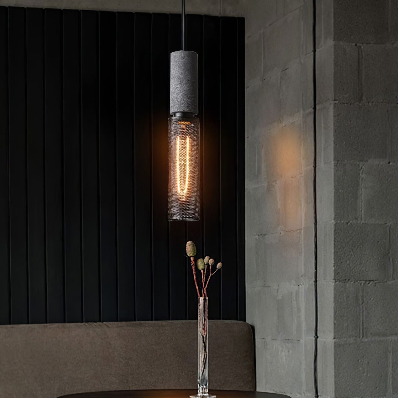 Simple Metal Hanging Pendant Light