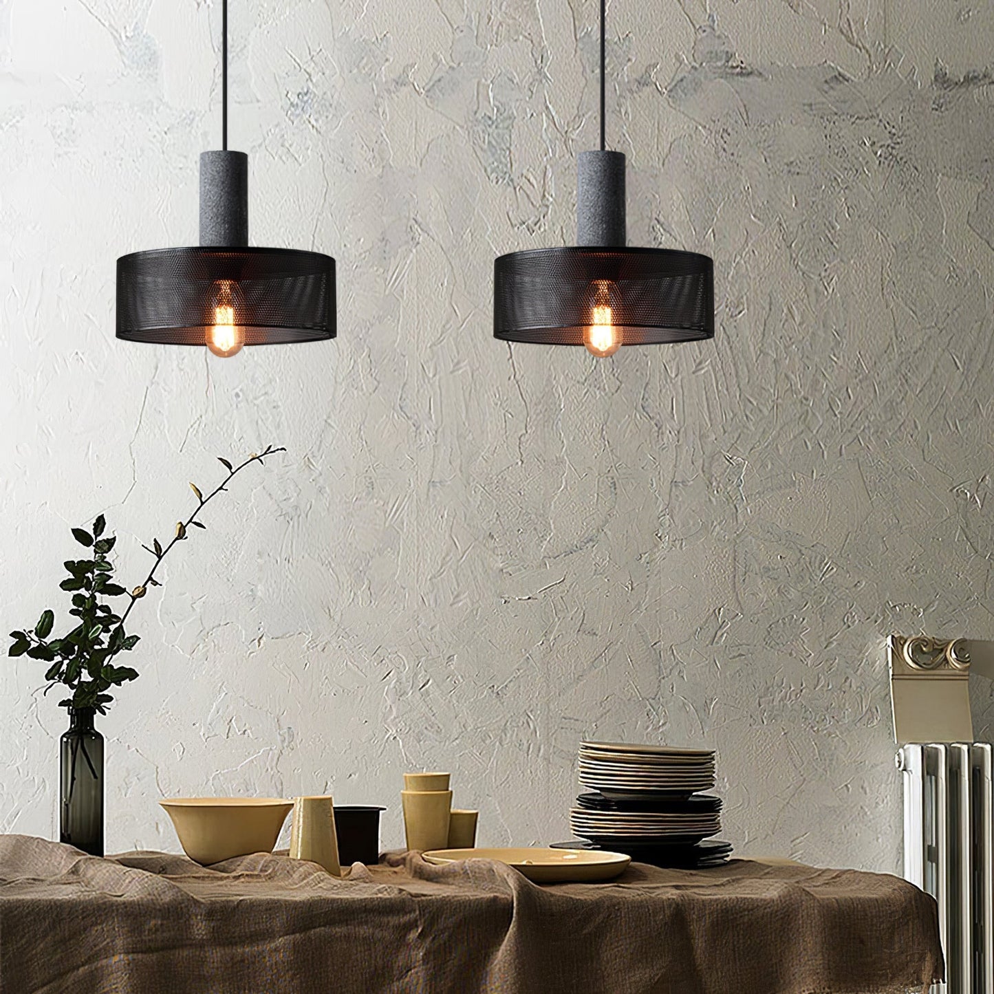 Simple Metal Hanging Pendant Light