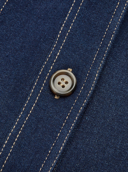 Contrast Stitching Denim Jacket 7