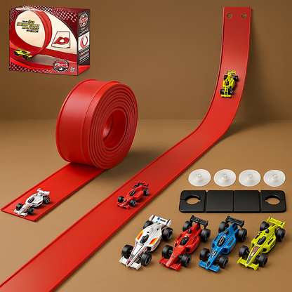 Fun Kids Racing Track Play Set Foldable Portable