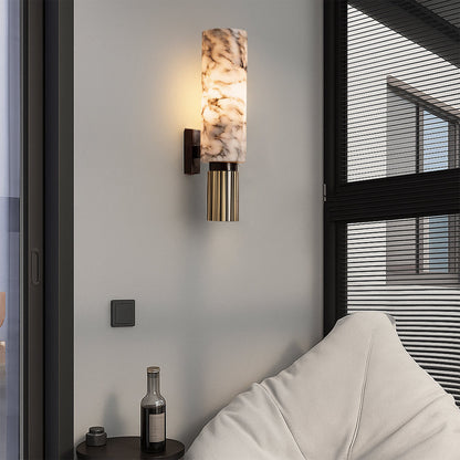 Copper stone wall lamp 1