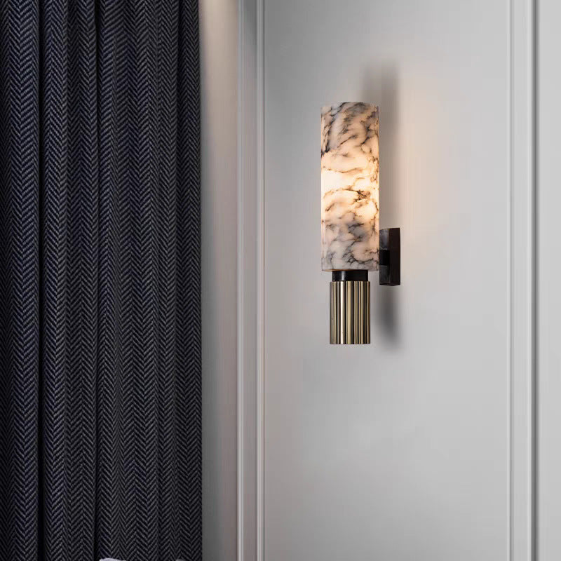 Copper stone wall lamp 3