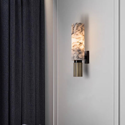 Copper stone wall lamp 3