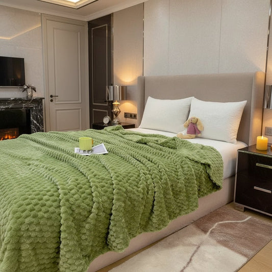 Plush Coral Fleece Throw Blanket for Cozy Daily Use - Fesara