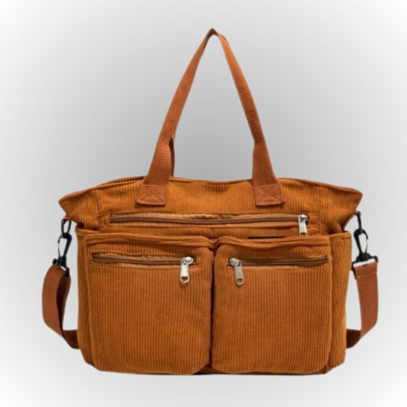 Corduroy Chic | Stylish Versatile Tote Bag for Everyday Use 10