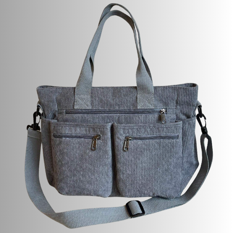 Corduroy Chic | Stylish Versatile Tote Bag for Everyday Use 11