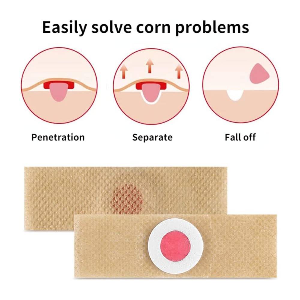 Corn Pads - 50 Pcs Pain Relief Plaster Pads for Comfortable Foot Support-3