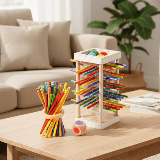 Wooden Number Counting Blocks for Kids Math Education - Fesara