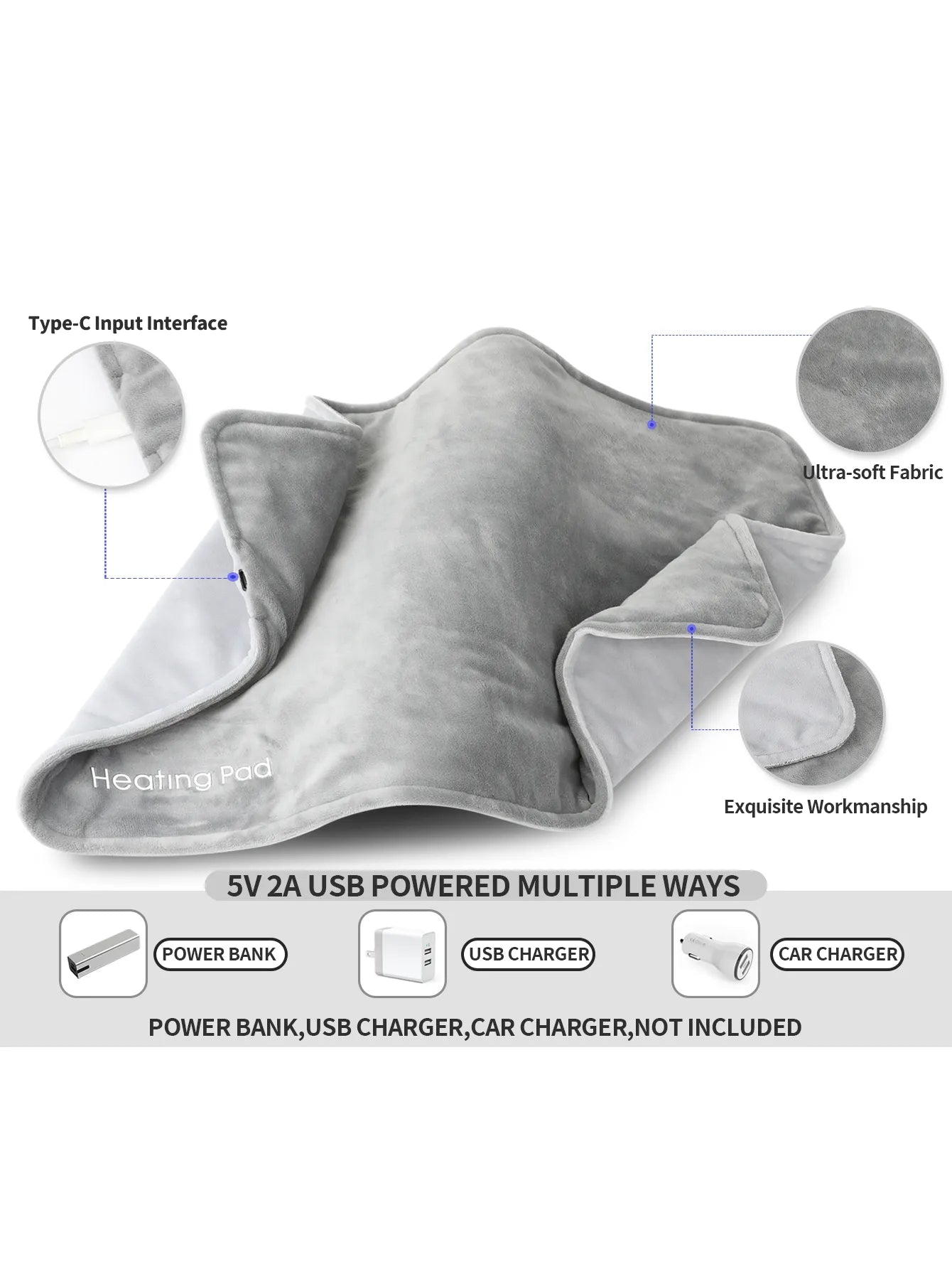 CozyCloud | Portable Soft Mini Heated Blanket for Travel Comfort 1