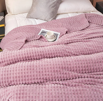 CozyCoral | Ultra-Soft Elegant Plaid Blanket for Ultimate Comfort 2