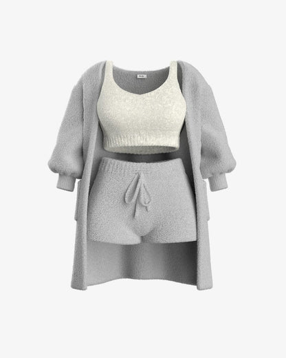 Soft Women's Knit Pajama Set for Comfortable Sleepwear - Fesara