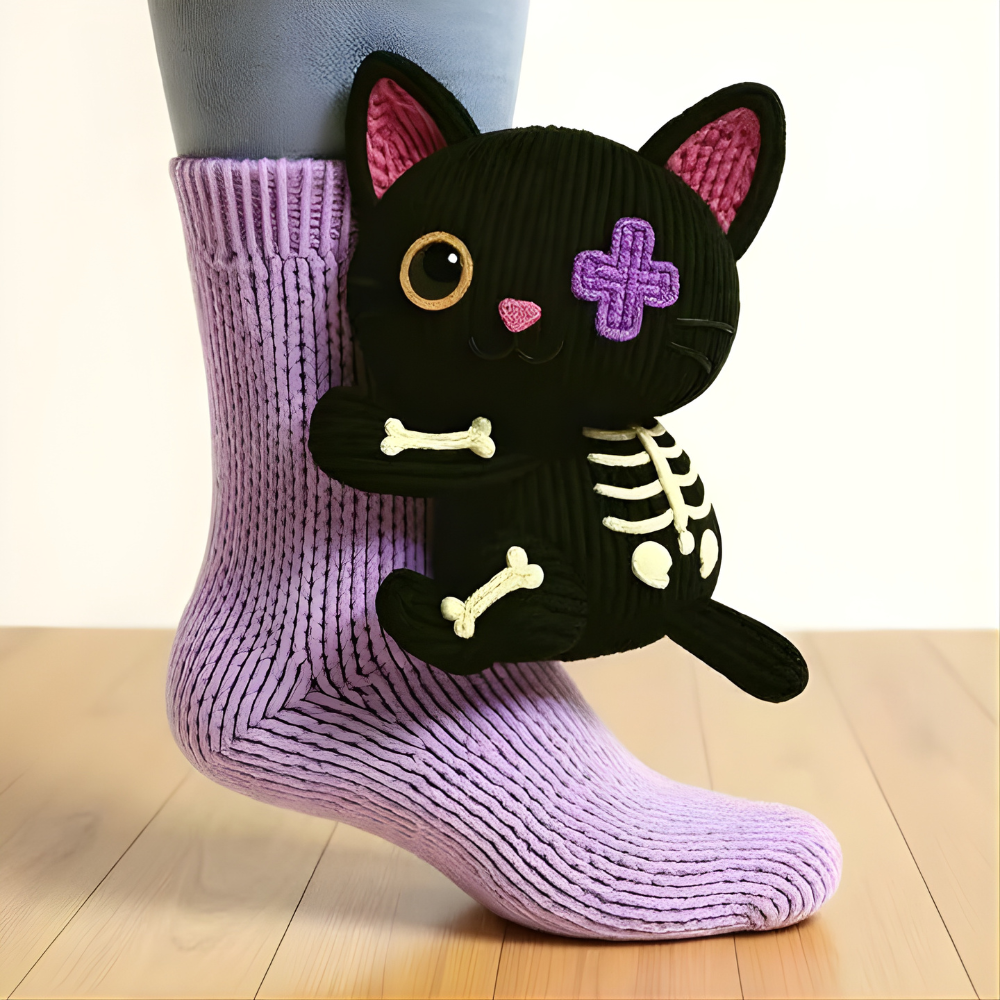 Comfy Animal Pattern Socks Slippers for Indoor Wear