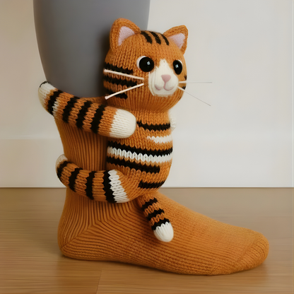 Comfy Animal Pattern Socks Slippers for Indoor Wear