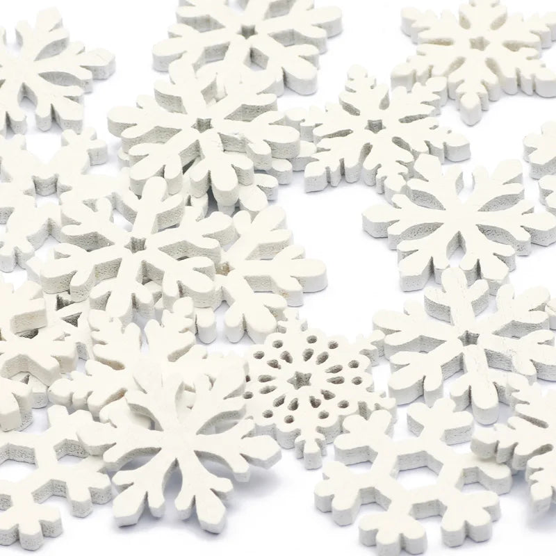 Delicate Wooden Snowflake Decor - Fesara